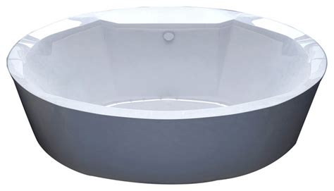 Atlantis Whirlpools Suisse X Oval Freestanding Air Jetted Bathtub