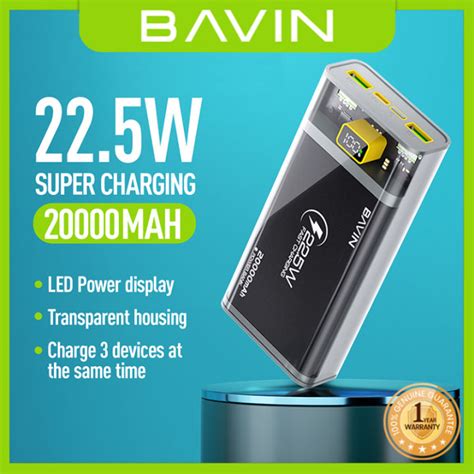 BAVIN PC001 10000mAh PC1001S 20000mAh 22 5W PD Fast Charging