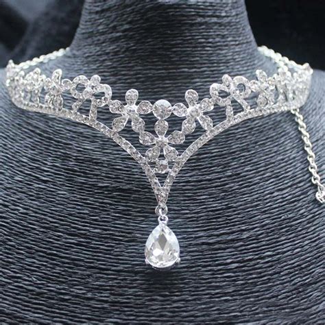 Hot Sale Crystal Rhinestone Forehead Tiaras De Noiva Bridal Head Pieces