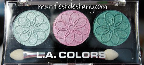 LA Colors eyeshadow palette in Water Lily swatches+review - Confessions ...