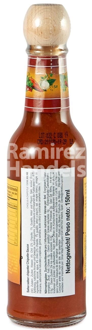 Cholula Chipotle Hot Sauce 150 Ml MexHaus De Mexikanische Lebensmittel Online