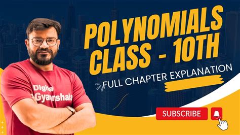 Polynomials One Shot Explanation Basic Concepts Class 10th