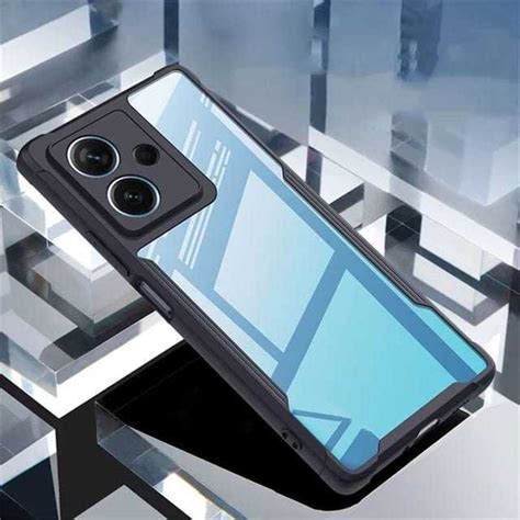 Infinix Hot Play Under Protection Hybrid Armor Cover With Camera Protection Transparent