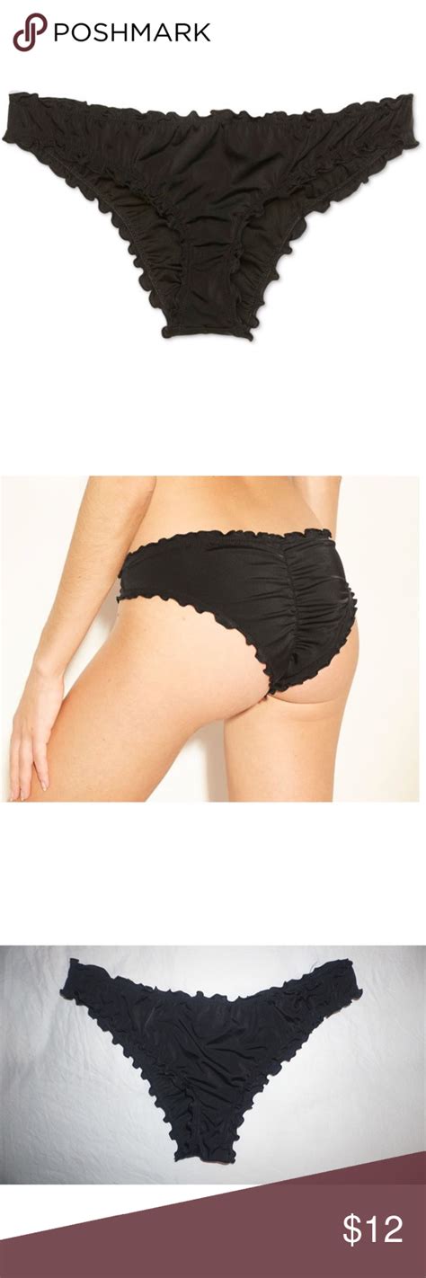 Shad Shore Wave Ruffle Cheeky Bikini Bottom Cheeky Bikinis Cheeky