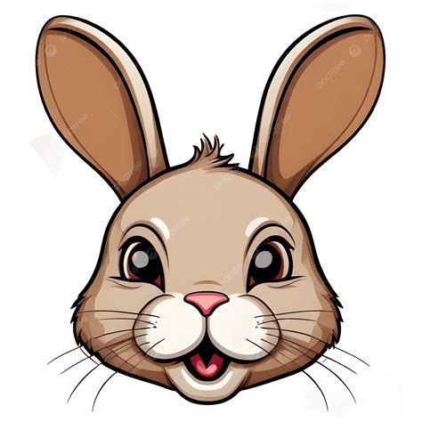 rabbit face cartoon