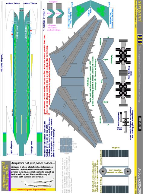 3g Aer Lingus 1996 Cs Airbus A330 200 030503248 Papier Avion