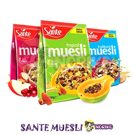 Sante Muesli Traditional Fruit Tropical 350G Shopee Malaysia