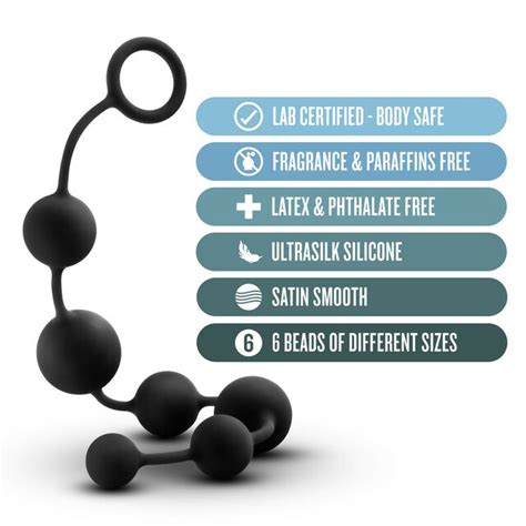 Anal Adventures Platinum Silicone Large Anal Beads Pleasure Me