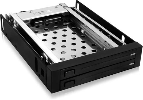 ICY BOX Removable Frame For 2x 2 5 6 35 Cm SSD HDD For 1x 3 5 Bay