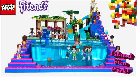 Lego Friends Water Park With Slide By Misty Brick Youtube