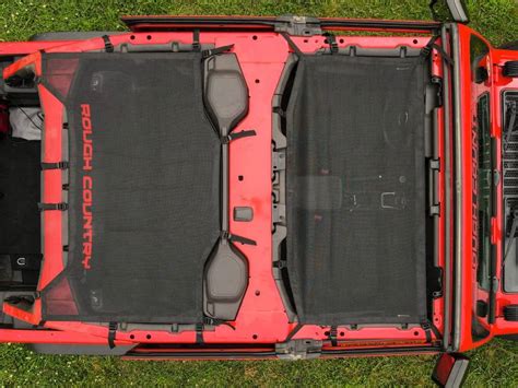 Rough Country Mesh Bikini Top Plus Black Jeep Wrangler Xe Wrangler JL