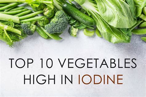 Vegetables High In Iodine Tastylicious