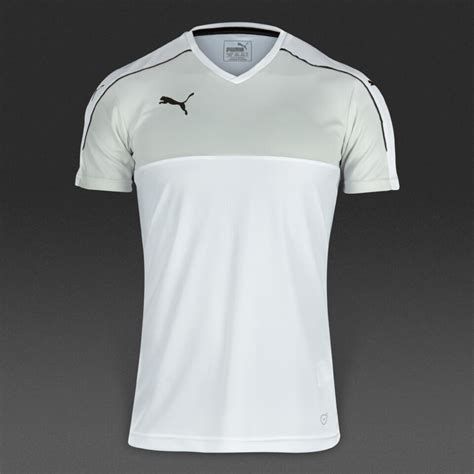 Puma Accuracy Ss Jersey Mens Football Teamwear White Black Pro