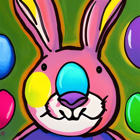 Gay Pride Easter Bunny Painting Creative Fabrica