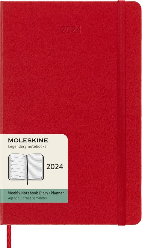 Amazon.com : Moleskine 2023-2024 Weekly Planner, 18M, Large, Myrtle ...