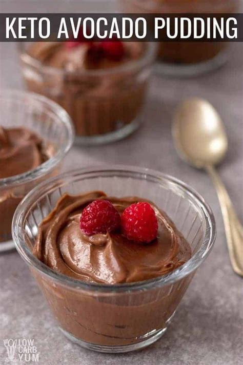 An Easy Keto Chocolate Avocado Pudding Low Carb Dessert Its One Of The Easiest Low Avocado