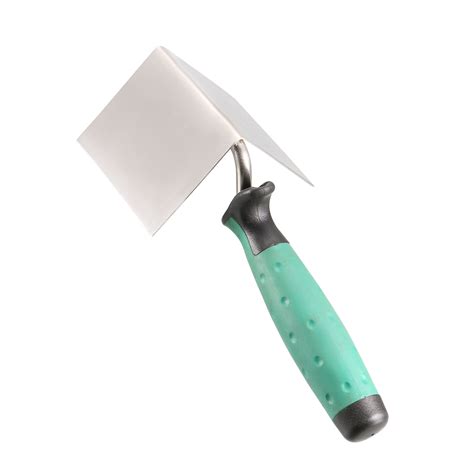 Inside Corner Trowel 3x2 Inch 90 Degree Angle Stainless Steel With Plastic Handle Drywall Tool