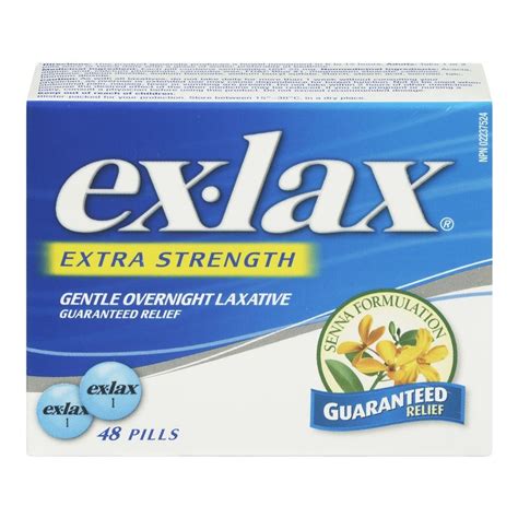 Ex Lax Gentle Overnight Laxative Extra Strength Ctc Health