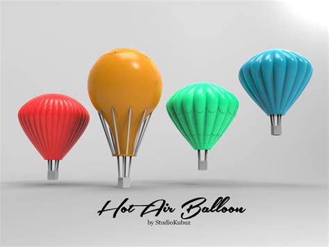 Printable Hot Air Balloons 3D Model 3D Printable Stl CGTrader