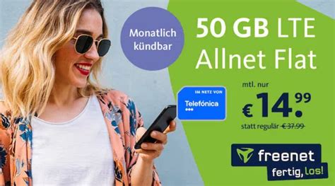 Freenet O Allnet Flat Mit Gb Lte Mbit S F R Mtl Mtl