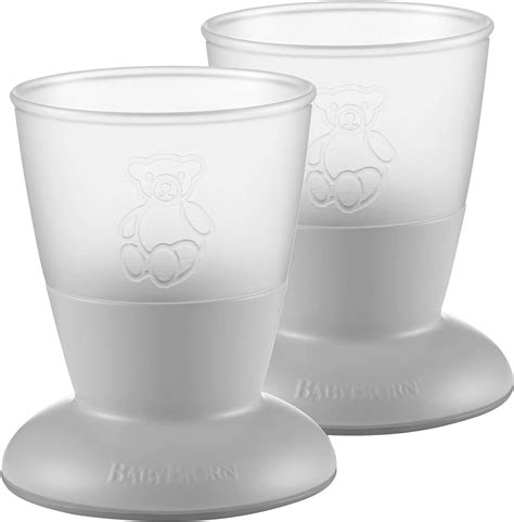 Babybjorn Baby Cup 2pk Powder Grey Nursery Direct