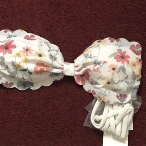 Brand New Bikini Bandeau Top Tags Still On Size Depop