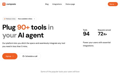 Composio - Connect 90+ tools to your AI agents