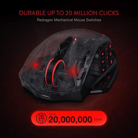 Redragon M913 Impact Elite Wireless Gaming Mouse With 16 Buttons