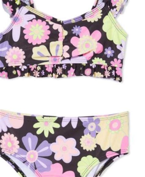 COTTON ON Girls Lori Frill Bikini Top And Bottom Swimsuit Mall Of