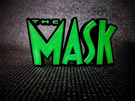 The Mask Movie Logo Shelf Wall Art Display Desk Art Cult Film - Etsy