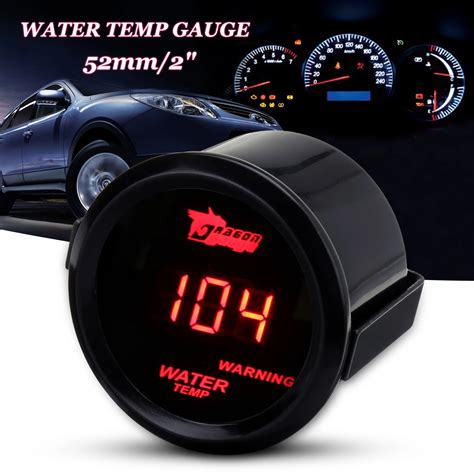 Aliexpress Buy 2 Inch 52mm Red Digital LED Water Temp Temperature