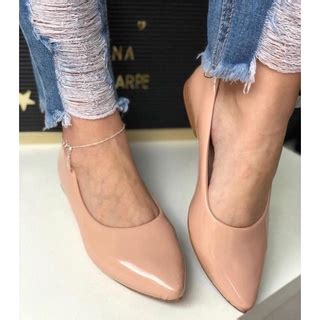 Sapatilha Nude Bico Fino Shopee Brasil