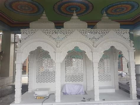 Mm White Marble Temple Design Antique At Rs In Makrana Id