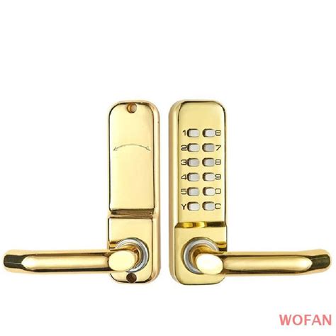 Кодовый дверной замок SAFEBURG MECH-2009A GOLD механический ...