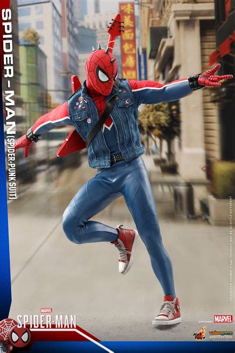 Hot Toys Vgm Marvel S Spider Man Spider Man Spider Punk Suit Acaretoys