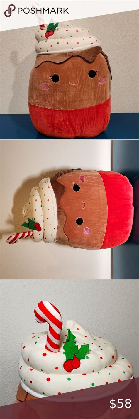 NWT Squishmallows Sivi The Peppermint Hot Chocolate Christmas