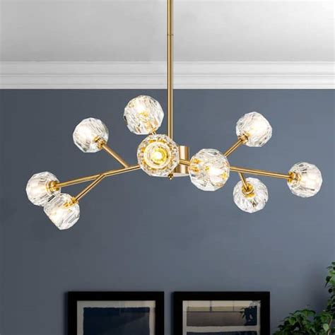 Rrtyo Higginsville Light Farmhouse Gold Sputnik Sphere Linear Pendant