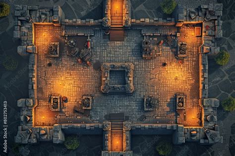 Photo And Art Print Dnd Battlemap Castle Armory Battlemap Defend