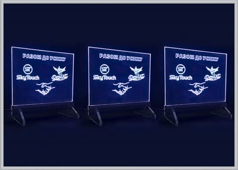 Подвесной акрилайт, световая панель для магазина