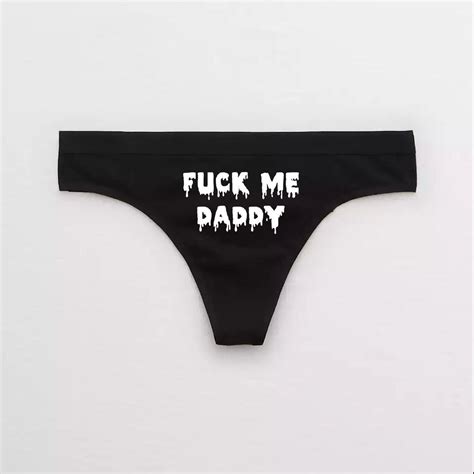 Fuck Me Daddy DDLG Panties Daddy Dom BDSM Thong Etsy Canada