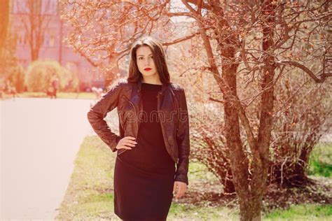 Beautiful Brunette Poses For Photos Stock Image Image Of Makeup Brunette 54318919