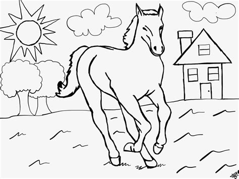 Ausmalbild Pferd – Ausmalbilder Pferde – viele Malvorlagen mit Pferden