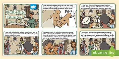 Doubting Thomas Story Sequencing Cards Teacher Made