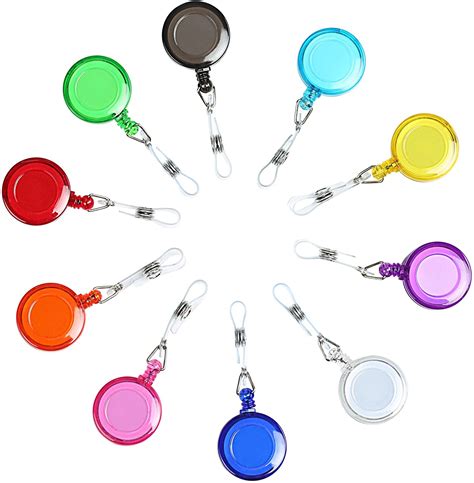 Assorted Color Retractable Badge Holders - BundleIT