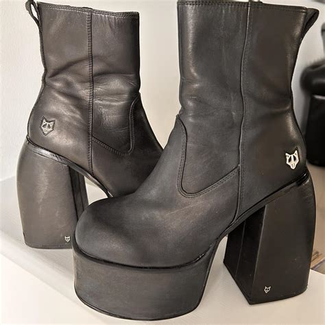 Naked Wolfe JAILBREAKER BLACK LEATHER BOOTS Size Depop