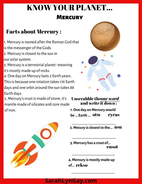 Know Your Planet Mercury - Sarah Lyn Gay