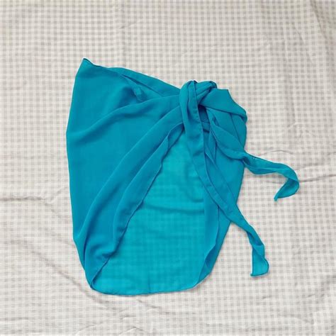 Adika Wrap Bikini Cover Up One Size Blue Depop