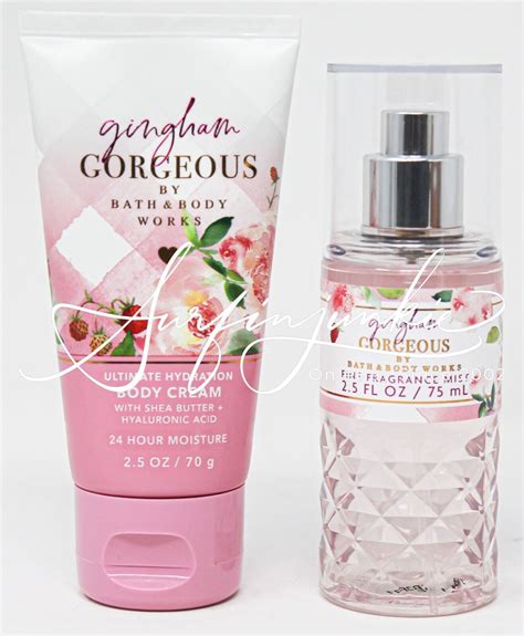 Bath Body Works Gingham Gorgeous Mini Travel Body Cream Fragrance