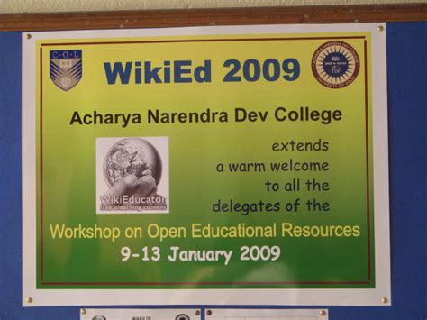 Acharya Narendra Dev College - WikiEducator