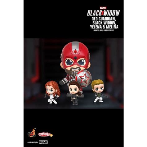 Hot Toys Red Guardian Black Widow Yelena And Melina Cosbaby S Bobble Head Collectible Set